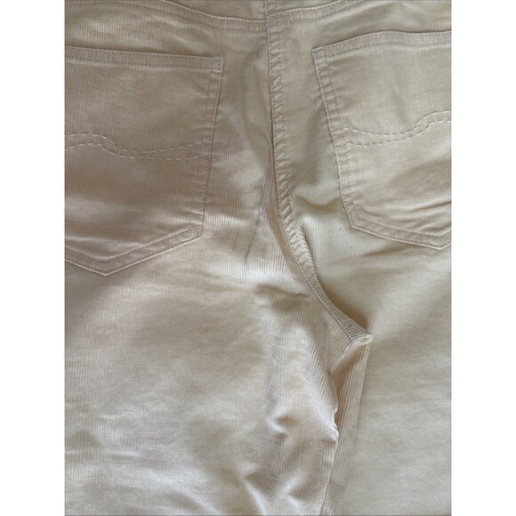 NWT Ladies Talbots Pale Yellow Mid Rise Boot Cut Stretch Corduroy Pants Size 10 - Picture 7 of 8